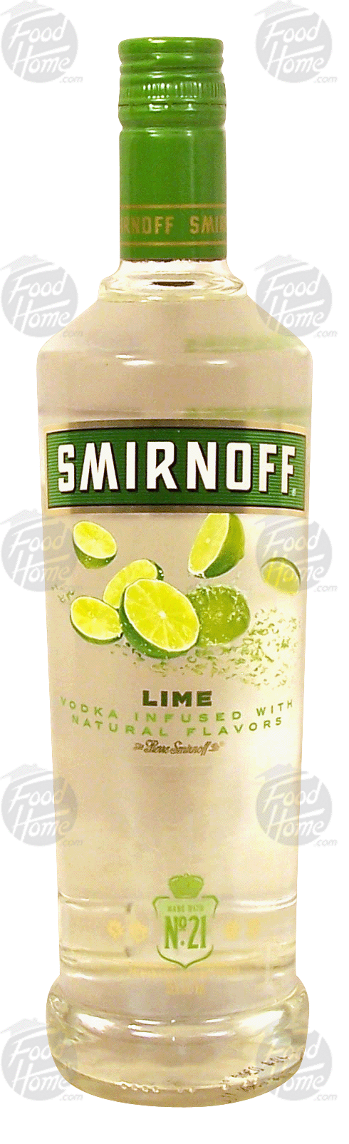 Smirnoff  lime flavor vodka, 35% alc. by vol. Full-Size Picture